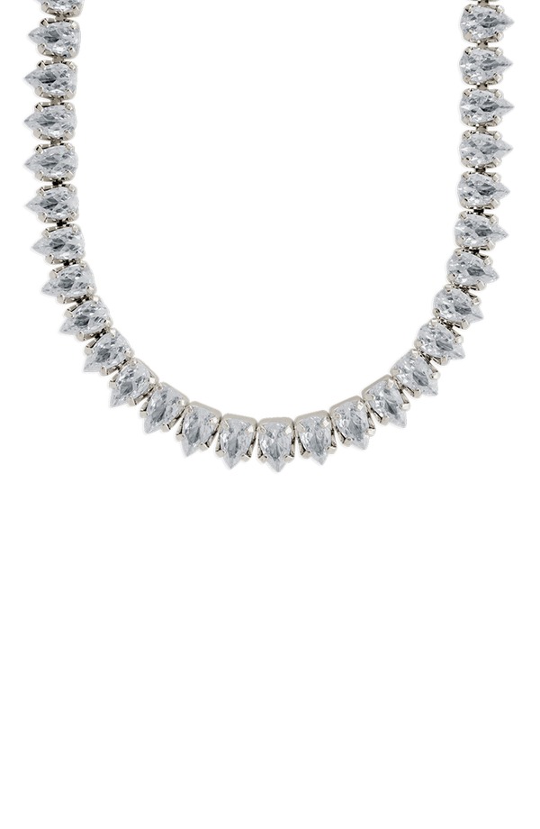 スターリングフォーエバー レディース アクセサリー ネックレス・チョーカー レース Sterling Forever Pear Cutennis Necklace SILVER シルバー｜ReVida 店