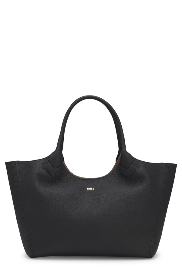 フューゴ メンズ バッグ レザー HUGO Lenah Leather Tote BLACK ブラック|ReVida 店