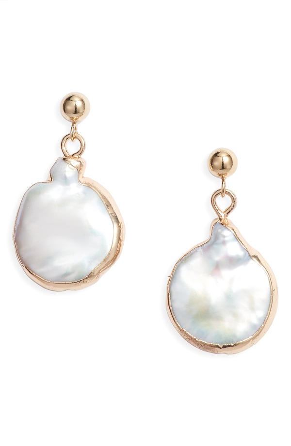 セットアンドストーンズ レディース アクセサリー ピアス・イヤリング Set & Stones Gracie Freshwater Pearl Drop Earrings GOLD ゴールド|ReVida 店