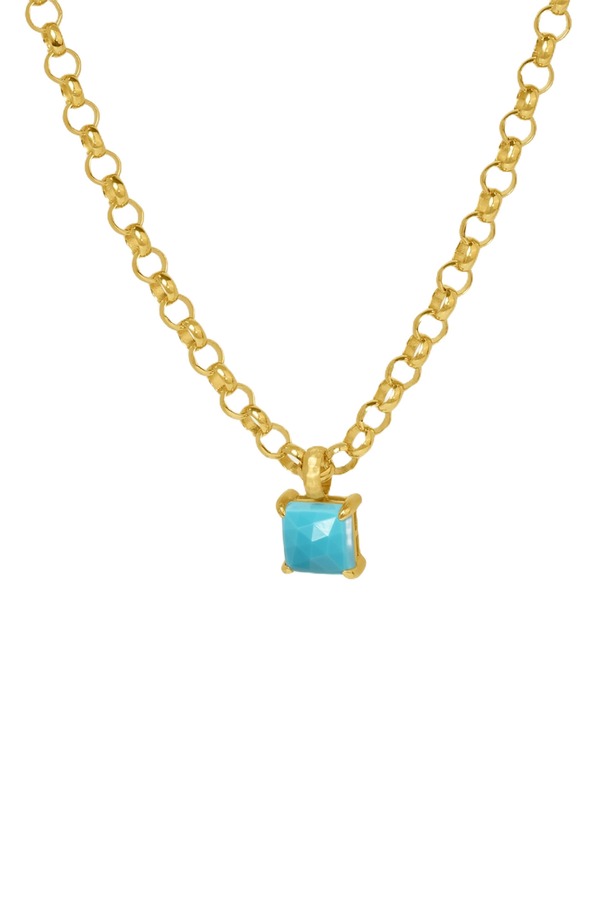 ディーンダビットソン レディース アクセサリー ネックレス・チョーカー レース Dean Davidsonomalab Created Turquoise Pendant Necklace TURQUOISE SKY/GOLD ターコイズ｜ReVida 店
