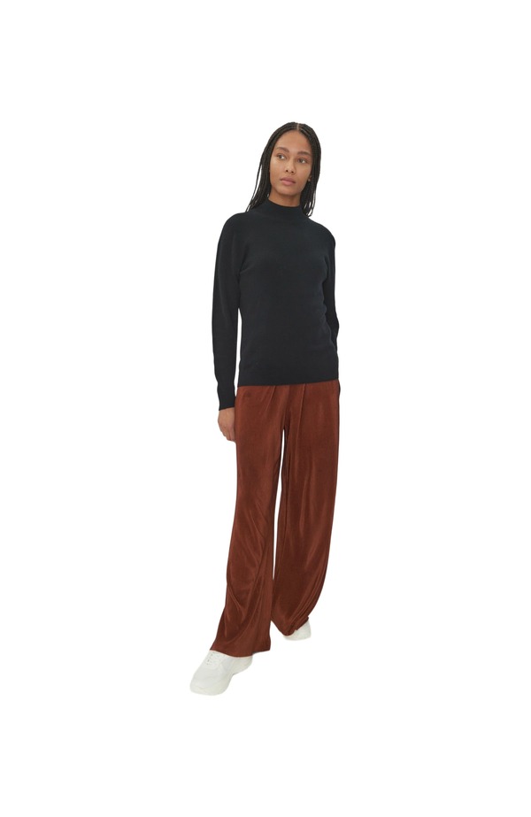 ゴビ カシミヤ レディース アウター パーカー・スウェット モックネック セーター Gobi Cashmere Mock Neck Sweater black ブラック｜ReVida 店