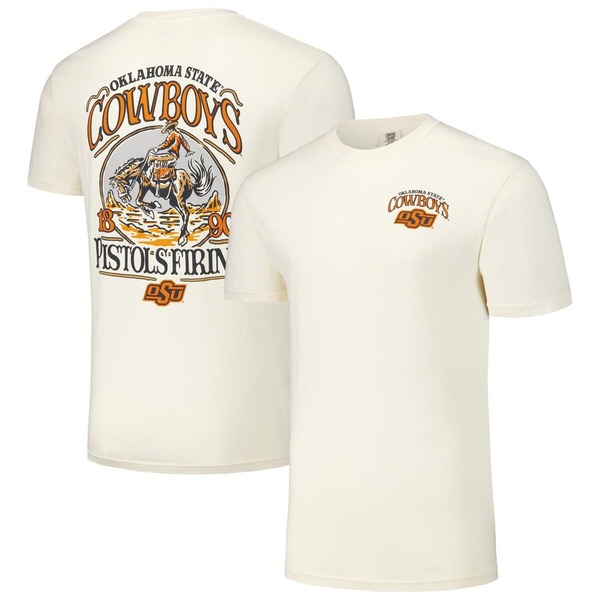 イメージワン レディース トップス Tシャツ IMAGE ONE Unisex Natural Oklahoma State Cowboys Hyper Local Western Poster T-Shirt Natural｜ReVida 店