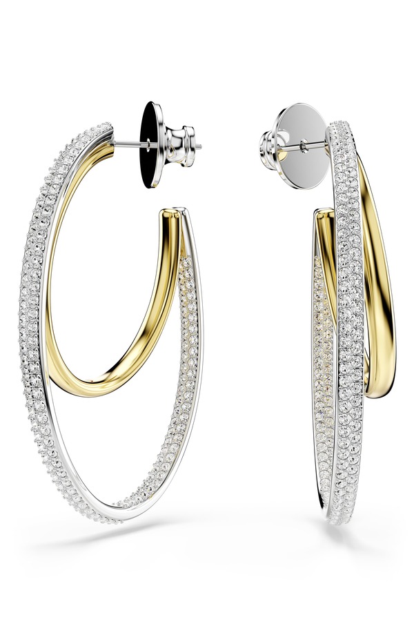 スワロフスキー レディース アクセサリー ピアス・イヤリング Swarovski Hyperbole Hoop Earring sILVER シルバー｜ReVida 店