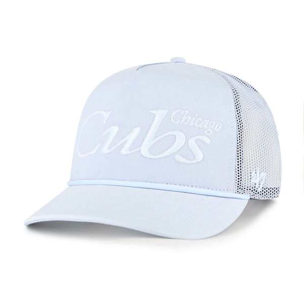 フォーティーセブン メンズ アクセサリー 帽子 Men's '47 Light Blue Chicago Cubs Foundation Script Hitch Adjustable Trucker Hat Light Blue ブルー｜ReVida 店