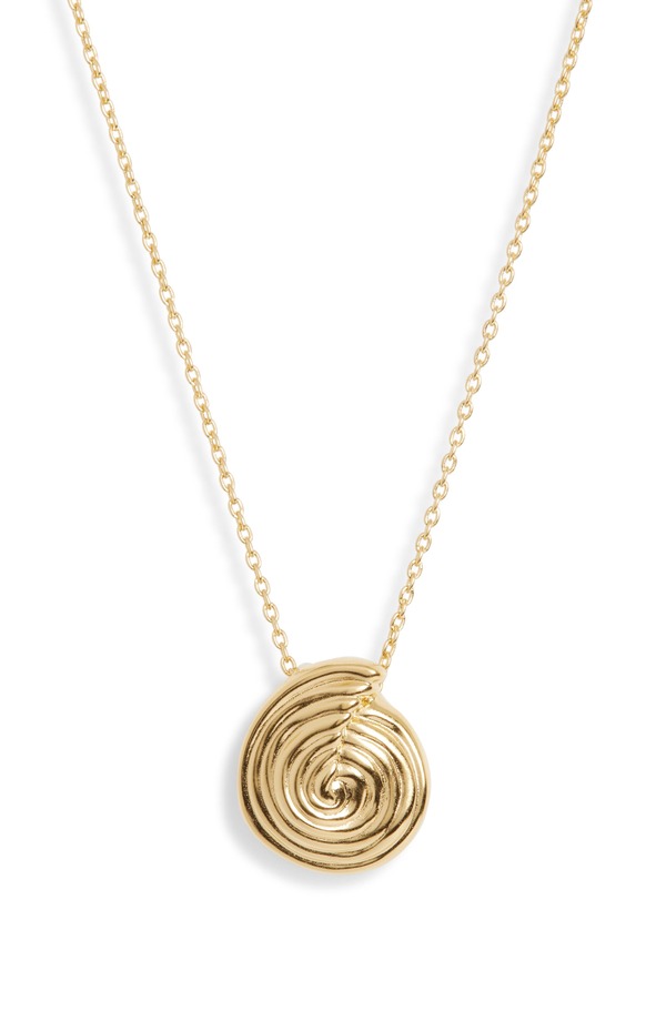 ミッソーマ レディース アクセサリー ネックレス・チョーカー ミニ レース Missoma Mini Spiral Pendant Necklace GOLD ゴールド|ReVida 店