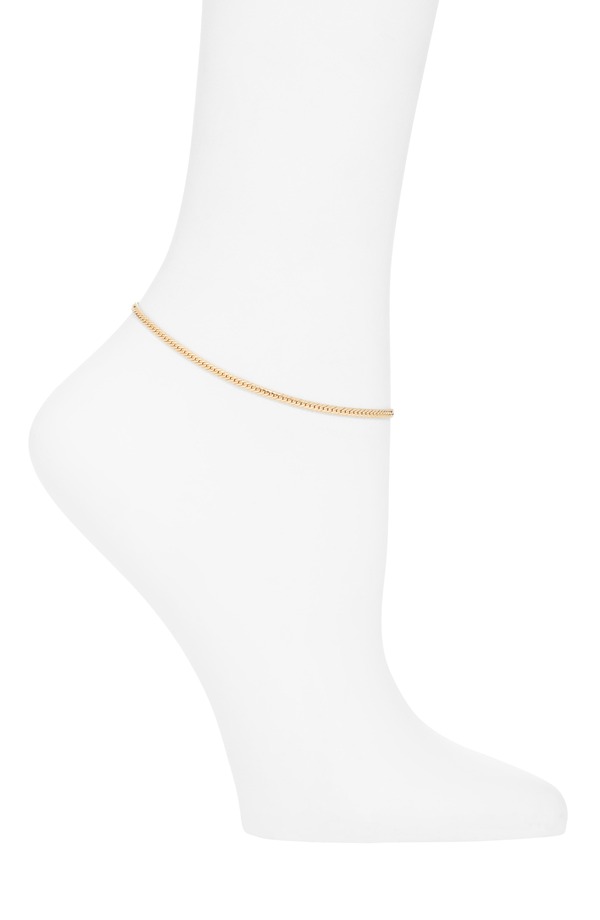 ソコ レディース アクセサリー ブレスレット・バングル・アンクレット アンクル SOKO Safu Herringbone Chain Anklet GOLD ゴールド|ReVida 店
