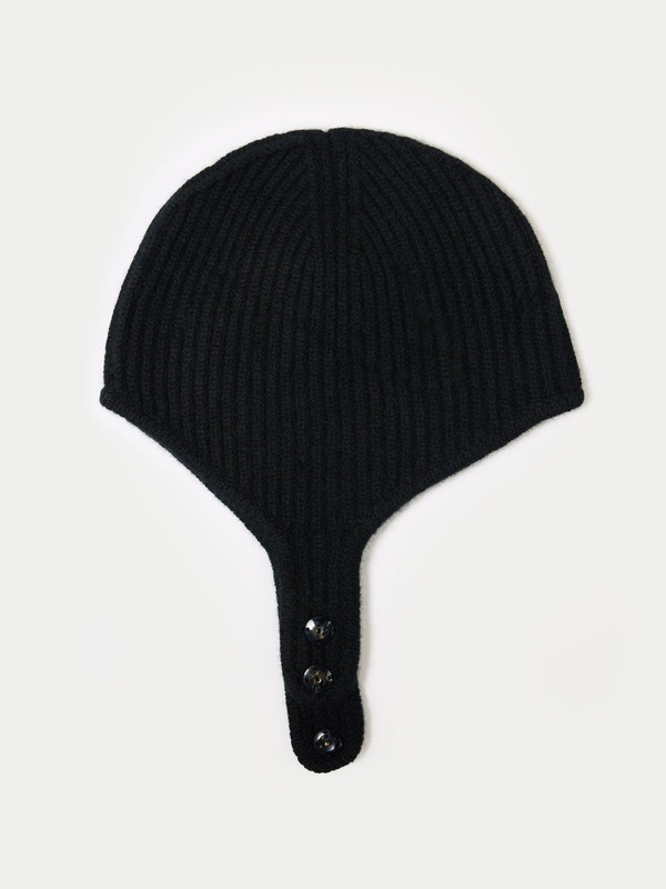 ゴビ カシミヤ レディース アクセサリー 帽子 キャップ ニット Gobi Cashmere Knitted Aviator Cap black ブラック|ReVida 店