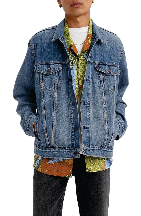 リーバイス メンズ アウター ジャケット・ブルゾン リラックスフィット Levi's Relaxed Fitrucker Jacket SKYLINE TRUCKER|ReVida 店