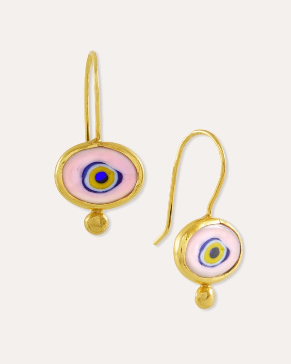 オットマンハンズ レディース アクセサリー ピアス・イヤリング Ottoman Hands Alara Evil Eye Drop Earrings Gold ゴールド｜ReVida 店
