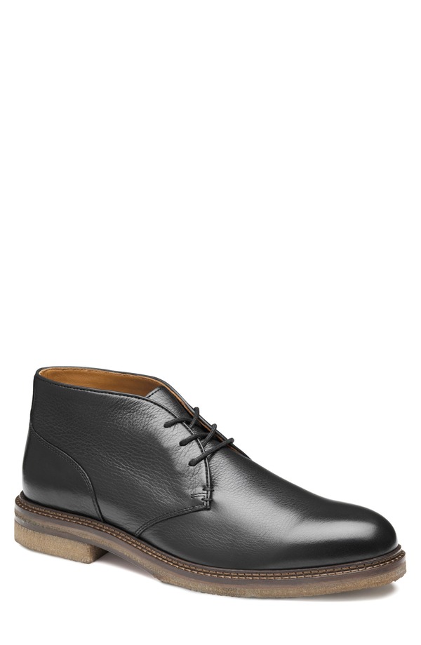 ジョンストンアンドマーフィー メンズ シューズ ブーツ・レインブーツ Johnston & Murphy Calder Chukka Boot Black Tumbled Full Grain ブラック