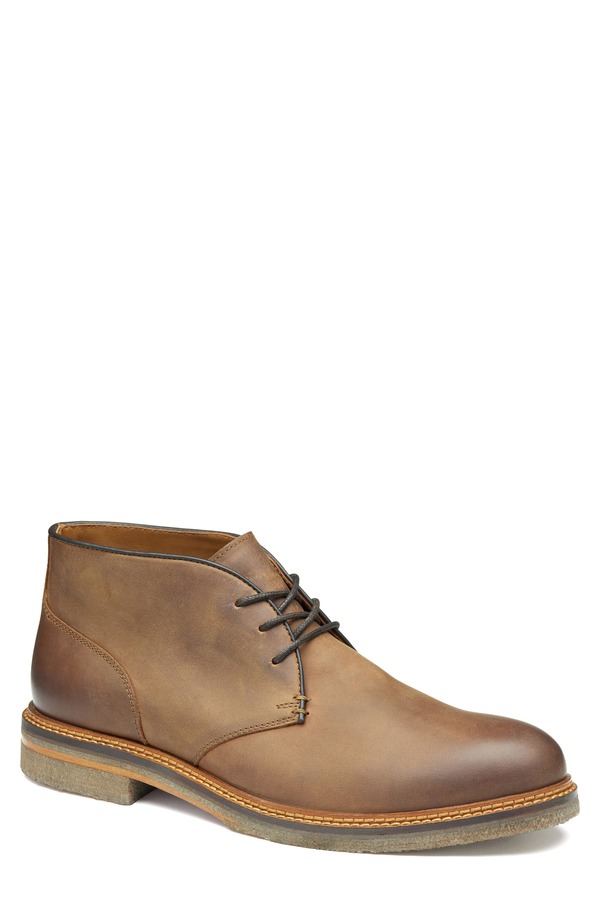 ジョンストンアンドマーフィー メンズ シューズ ブーツ・レインブーツ Johnston & Murphy Calder Chukka Boot Brown Oiled Full Grain ブラウン