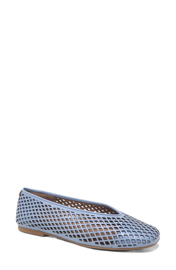 ジェントルソウルズ レディース シューズ パンプス Gentle Souls Willow Perf Ballet Flat Ashley Blue Leather 青み