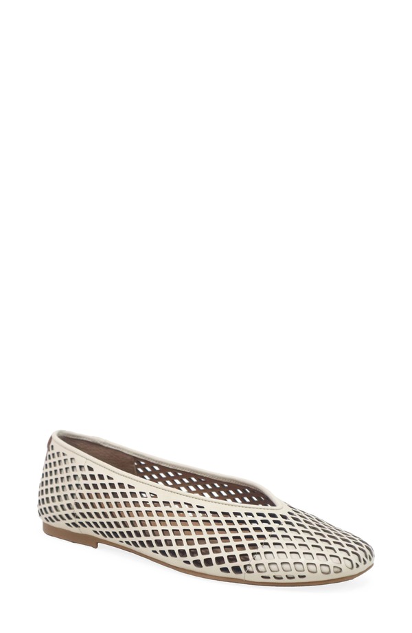 ジェントルソウルズ レディース シューズ パンプス Gentle Souls Willow Perf Ballet Flat Stone Leather 石ころ