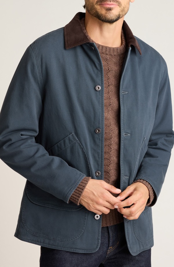 ボノボス メンズ アウター ジャケット・ブルゾン Bonobos Canvas Ranch Jacket Midnight Navy ネイビー