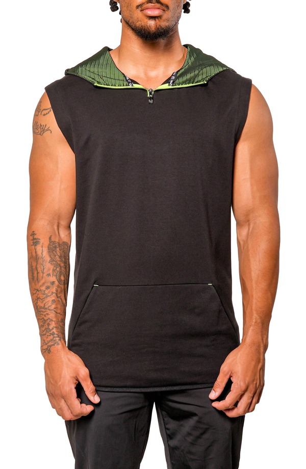 マセオ メンズ アウター ジャケット・ブルゾン ベスト Maceoo Hooded Golf Vest DARK GREY グレー｜ReVida 店