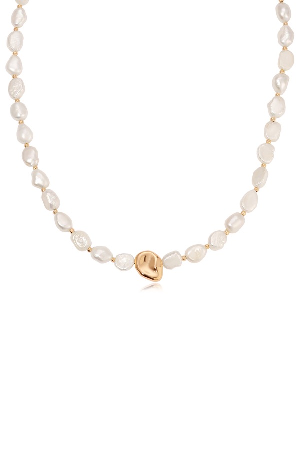 エティカ レディース アクセサリー ネックレス・チョーカー レース Ettika Freshwater Pearl Necklace GOLD ゴールド|ReVida 店
