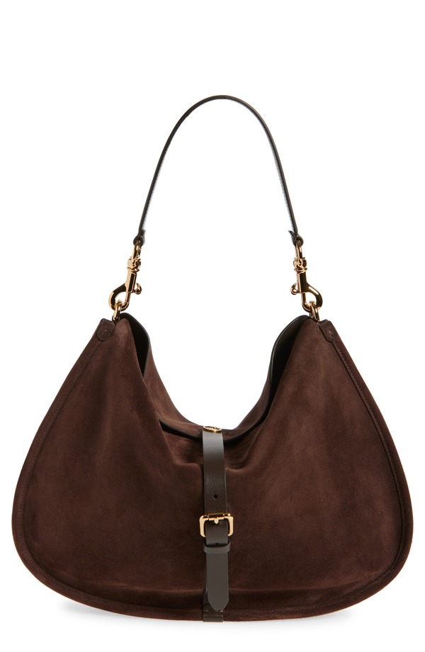エトロ レディース バッグ スエード マキシ Etro Maxi Pony Suede Shoulder Bag DARK BROWN M0406 ブラウン｜ReVida 店
