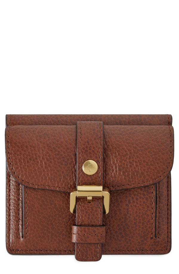マルベリー レディース バッグ レザー Mulberry Small Roxanne Classic Grained Leather Wallet OAK｜ReVida 店