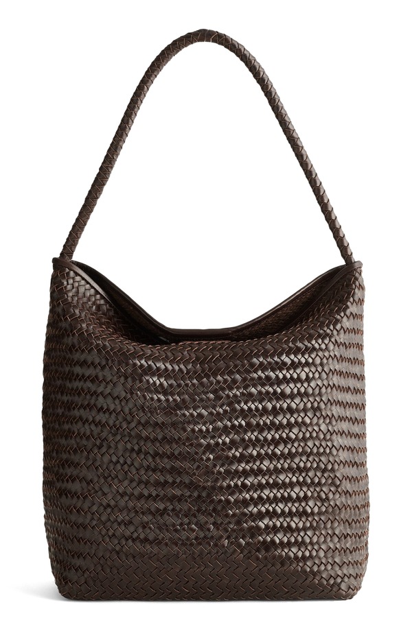 メイドウェル レディース バッグ Madewell The Signature Woven Collection Bucket Bag COFFEE BEAN コーヒー|ReVida 店