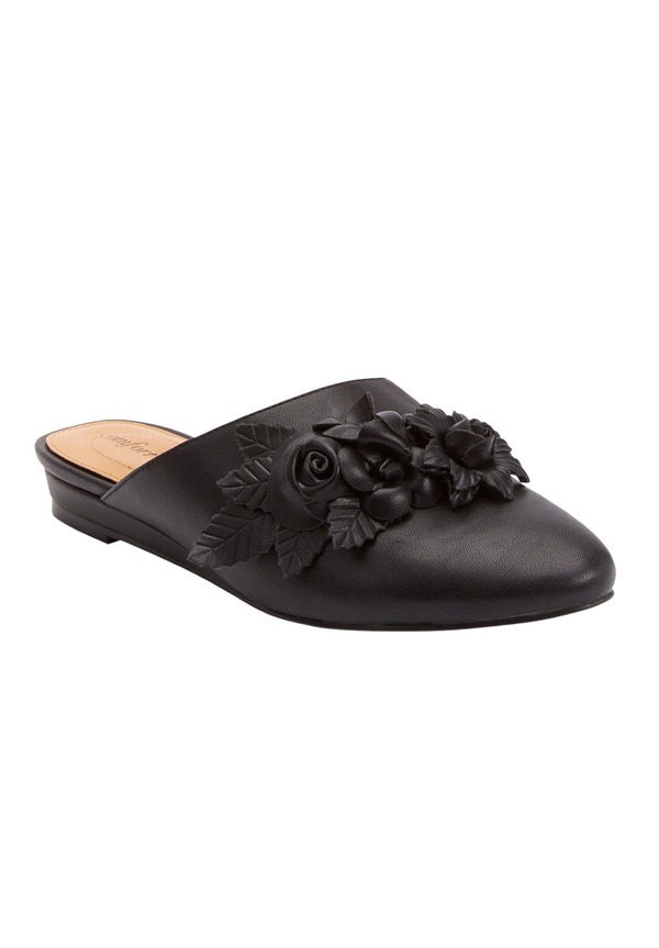 コンフォートビュー レディース シューズ パンプス Comfortview The Ayla Slip On Mule (Women) BLACK ブラック｜ReVida 店