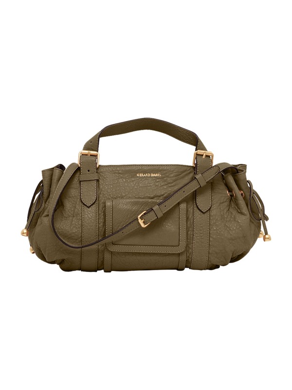 ジェラルド・ダレル レディース バッグ レザー GERARDAREL 18H Leather Shoulder Bag Khaki カーキ|ReVida 店