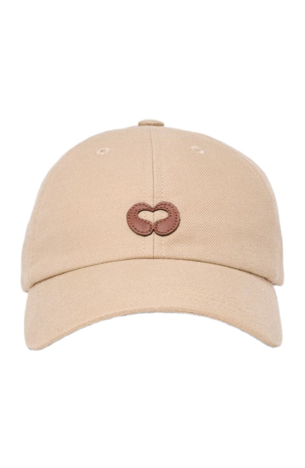 マージュ レディース アクセサリー 帽子 キャップ リネン ロゴ maje Linen blend cap with logo Beige ベージュ|ReVida 店