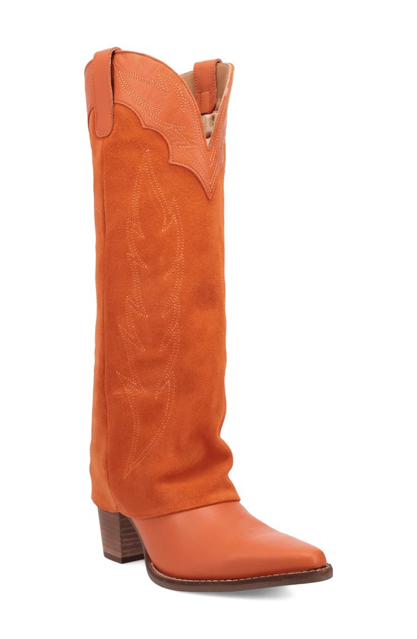 ディンゴ レディース シューズ ブーツ・レインブーツ Dingo Wild Fire Western Boot (Women) ORANGE オレンジ｜ReVida 店 66,800円