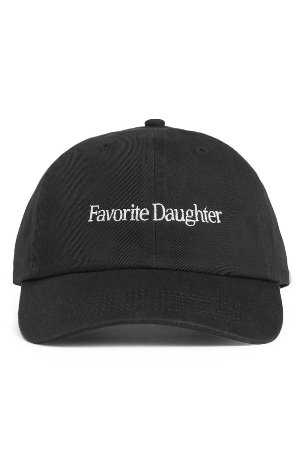フェイバリット ドーター レディース アクセサリー 帽子 コットン キャップ ロゴ Favorite Daughter Classic Logo Cotton Twill Baseball Cap BLACK ブラック|ReVida 店
