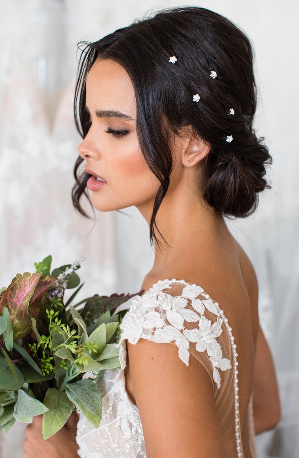 ブライズ & ヘアピンズ レディース アクセサリー Brides & Hairpins Danai Set of 5 Crystal Hair Pin sILVER シルバー｜ReVida 店