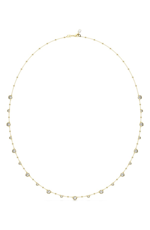 スワロフスキー レディース アクセサリー ネックレス・チョーカー レース Swarovskimber Long Crystal Stationecklace GOLD ゴールド｜ReVida 店