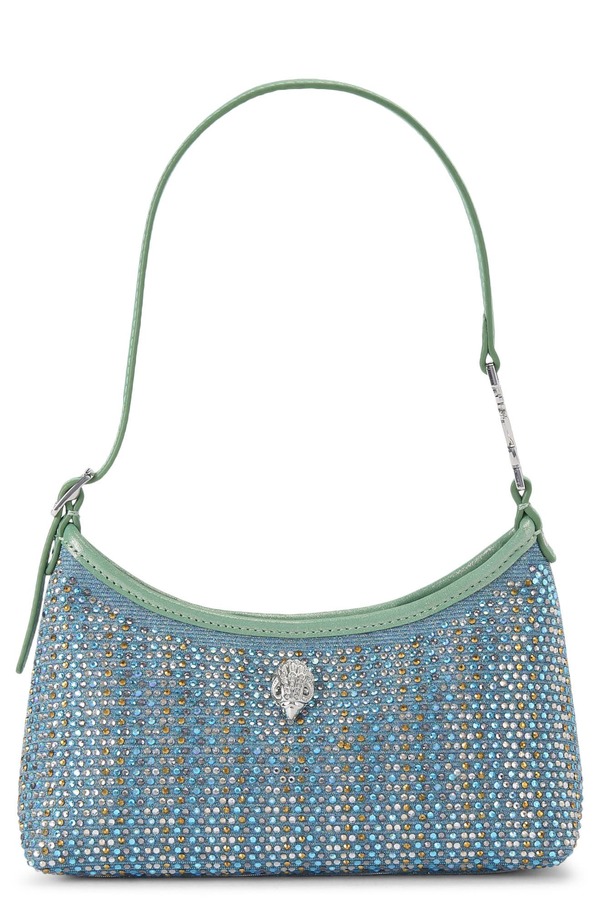 カートジェイガーロンドン レディース バッグ ミニ Kurt Geiger London Mini Kurt Fabric Shoulder Bag PASTEL BLUE ブルー|ReVida 店