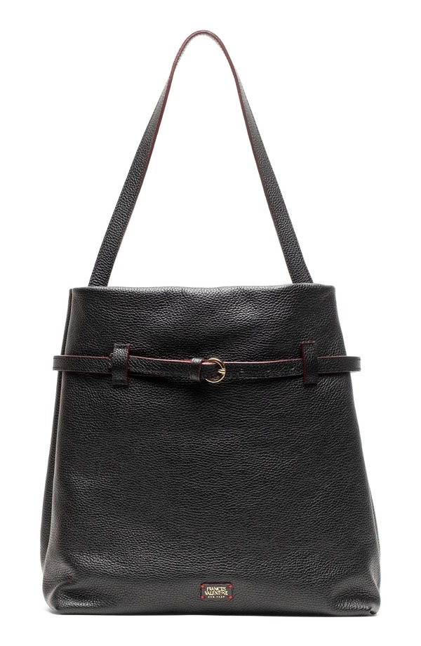 フランセスバレンタイン レディース バッグ レザー Frances Valentine Charlie Leather Shoulder Bag BLACK ブラック｜ReVida 店