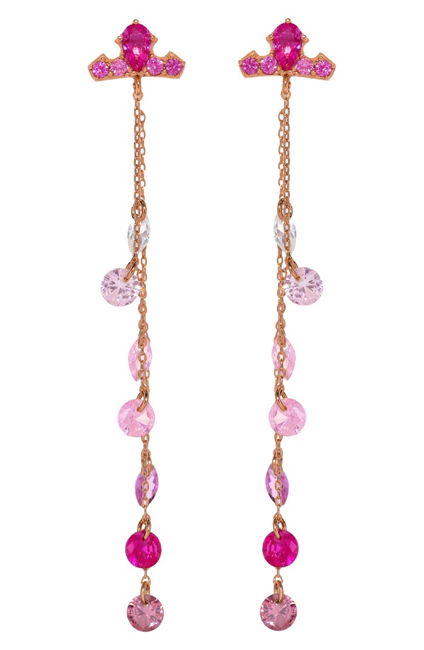 ガール ズクルー レディース アクセサリー ピアス・イヤリング Girls Crew Disney Aurora Crown Drop Earrings PINK/ ROSE GOLD ピンク|ReVida 店