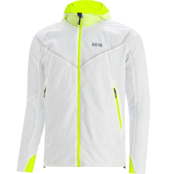 ゴアウェア メンズ アウター ジャケット・ブルゾン GOREWEAR5 Gore-Tex Infinium Insulated Jacket - Men's White/Neon Yellow ホワイト｜ReVida 店