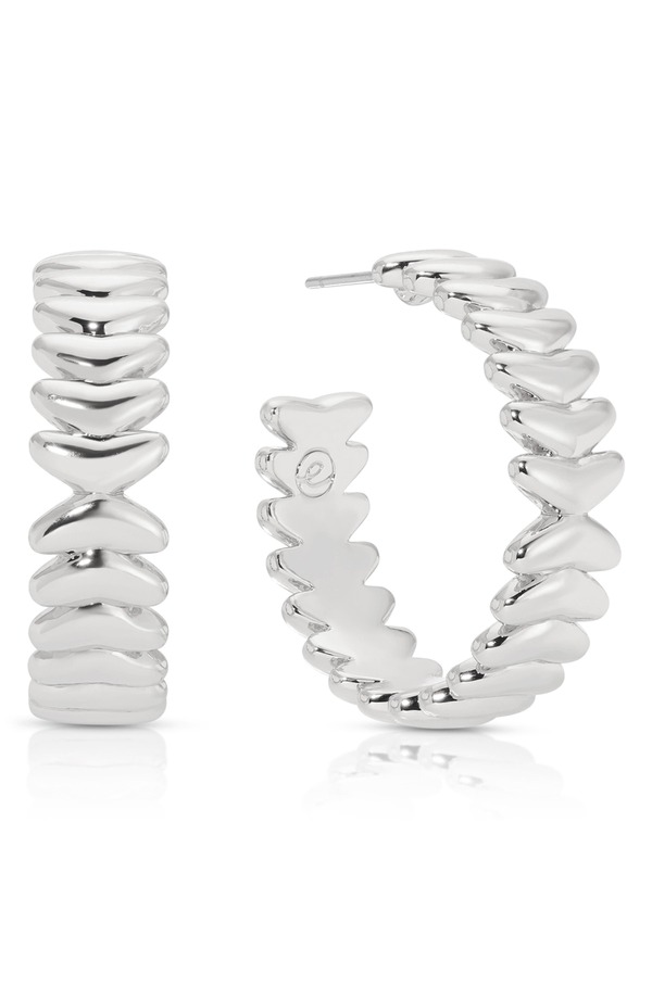 エティカ レディース アクセサリー ピアス・イヤリング Ettika Vortex Medium Hoop Earring sILVER シルバー｜ReVida 店