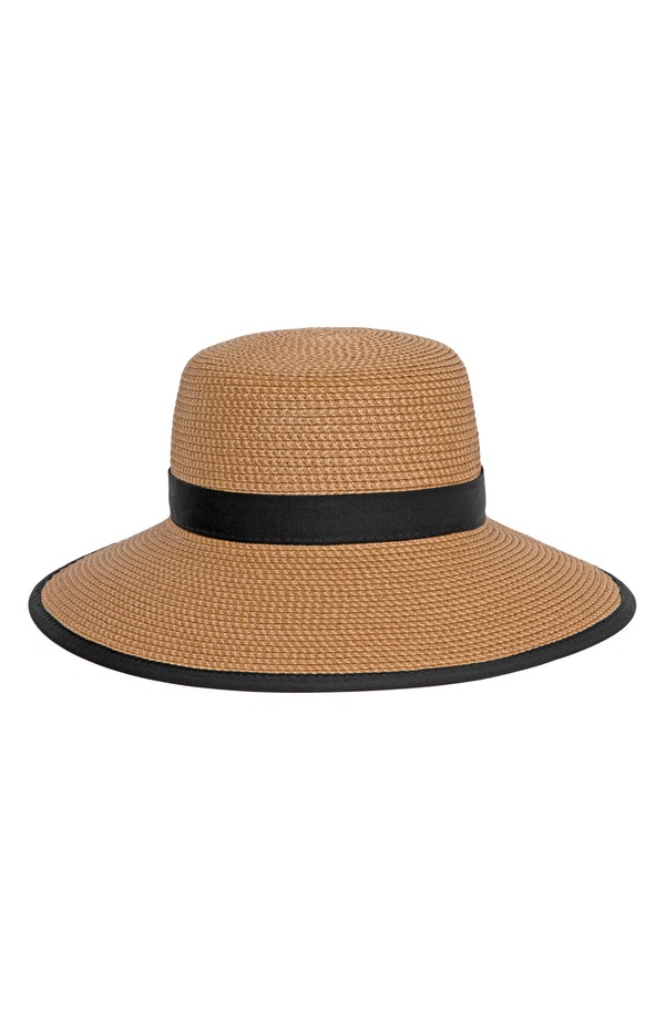 エリックジャヴィッツ レディース アクセサリー 帽子 Eric Javitsunbust Ponytail Notch Sun Hat NATURAL/ BLACK ブラック|ReVida 店