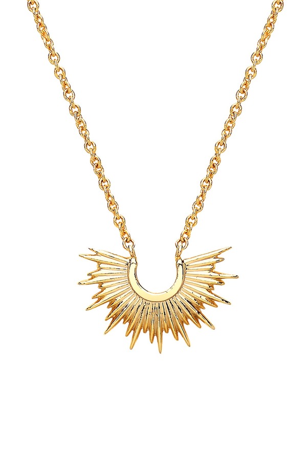 エステラバートレット レディース アクセサリー ネックレス・チョーカー レース Estella Bartlett Half Sunburst Pendant Necklace GOLD ゴールド｜ReVida 店