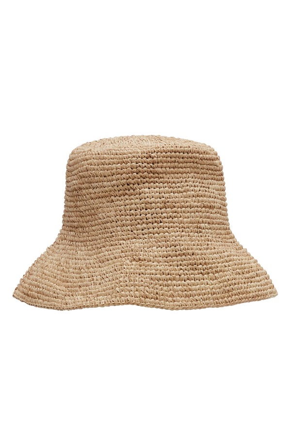 ビタミン A レディース アクセサリー 帽子 Vitamin A Tulum Straw Bucket Hat NATURAL|ReVida 店
