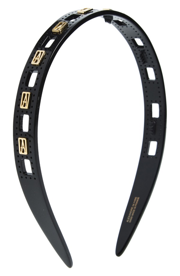 アレクサンドルドゥパリ レディース アクセサリー Alexandre de Pariswarovski Crystal Headband BLACK ブラック｜ReVida 店