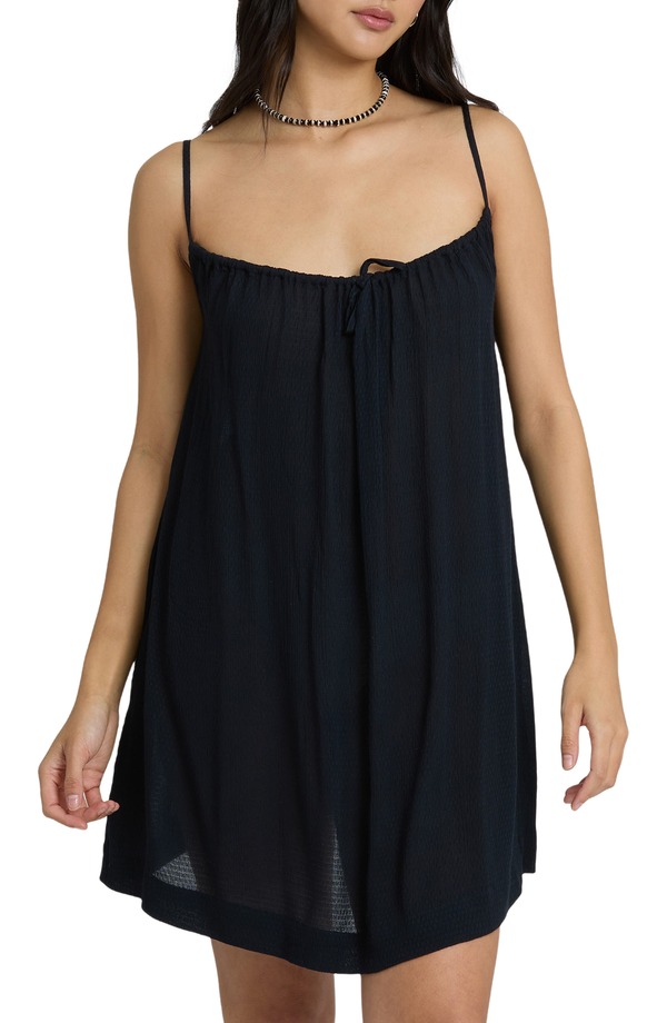 ビラボン レディース トップス ワンピース Billabong Beach Song Cover-Up Sundress BLACK SANDS ブラック|ReVida 店