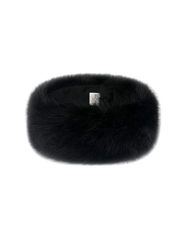 ミスサークル レディース アクセサリー Miss Circle Wrap Around Vegan Fur Hat Headband Black ブラック|ReVida 店