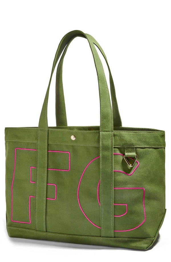 バウブルバー レディース バッグ BaubleBar Custom Alpha Tote GREEN グリーン｜ReVida 店