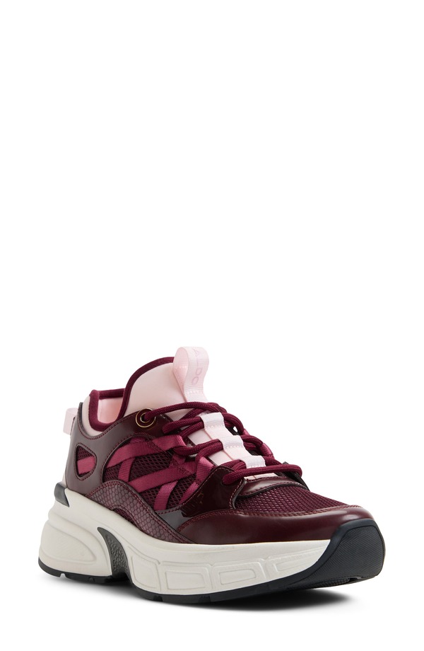 アルド レディース シューズ スニーカー ALDO Haddey Sneaker (Women) BURGUNDY バーガンディ｜ReVida 店