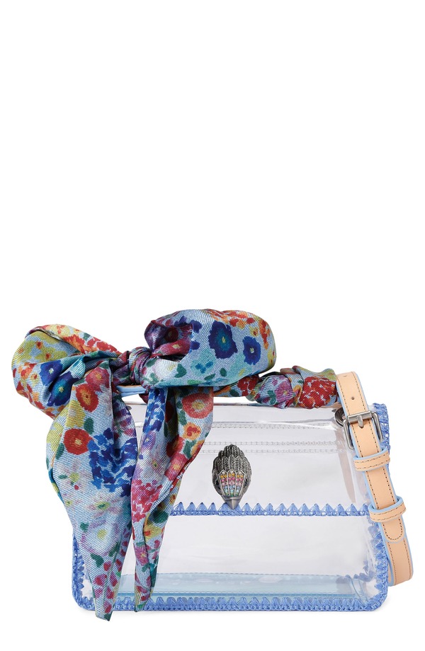 カートジェイガーロンドン レディース バッグ ミニ Kurt Geiger London Mini Kensington Vinyl Clear Crossbody Bag LIGHT/ PASTEL BLUE ブルー|ReVida 店