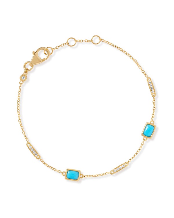 アストレークラーク レディース アクセサリー ブレスレット・バングル・アンクレット Astley Clarke Gold Aurora Ridge Turquoise Station Bracelet Gold ゴールド|ReVida 店