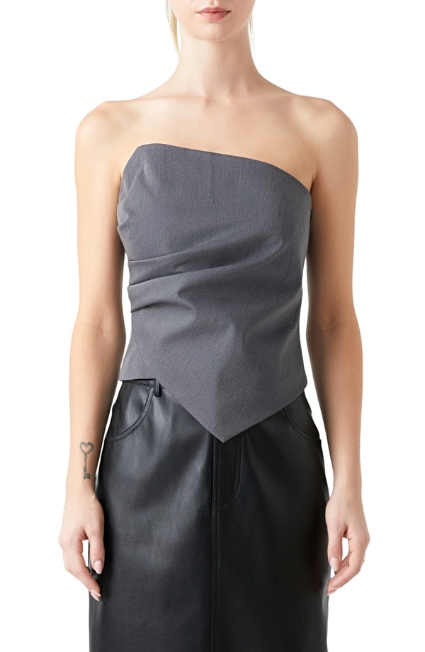 グレー ラブ レディース トップス シャツ ドレープ Grey Lab Drape Corsetop GREY グレー｜ReVida 店