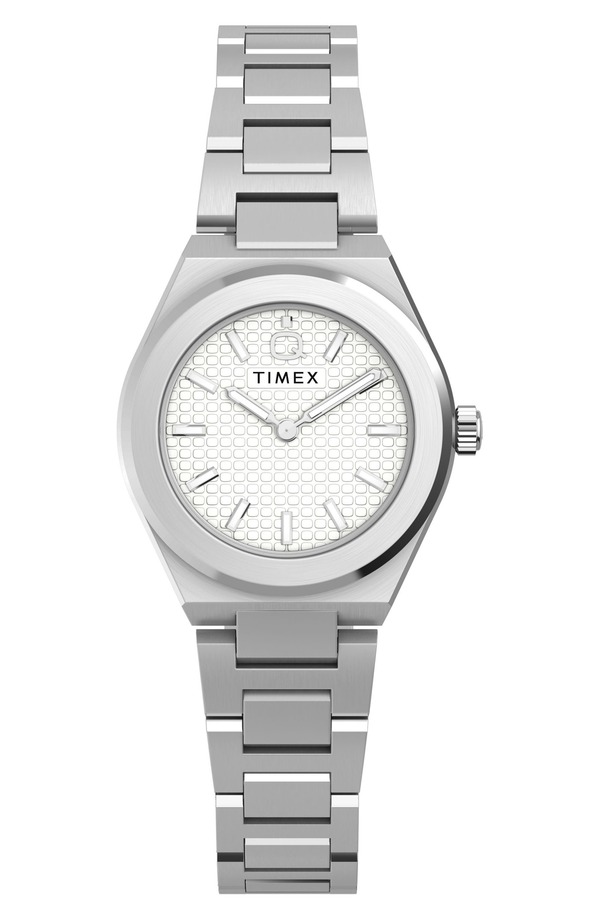 タイメックス レディース アクセサリー 腕時計 ミニ Tシャツ Q Timex Continental Mini 24mm Stainlessteel Bracelet Watch SILVER-TONE シルバー｜ReVida 店