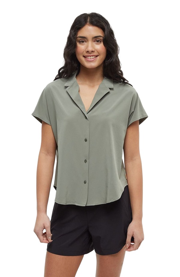 テンツリー レディース トップス シャツ tentree Harding Shirt Agave Green グリーン｜ReVida 店