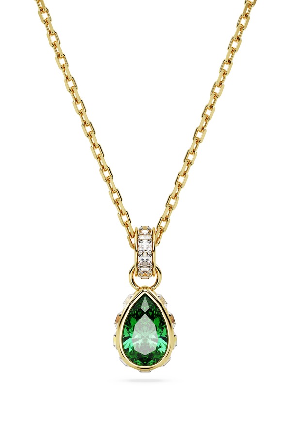スワロフスキー レディース アクセサリー ネックレス・チョーカー レース Swarovski Chroma Pear Cut Pendant Necklace GREEN グリーン｜ReVida 店 29,120円
