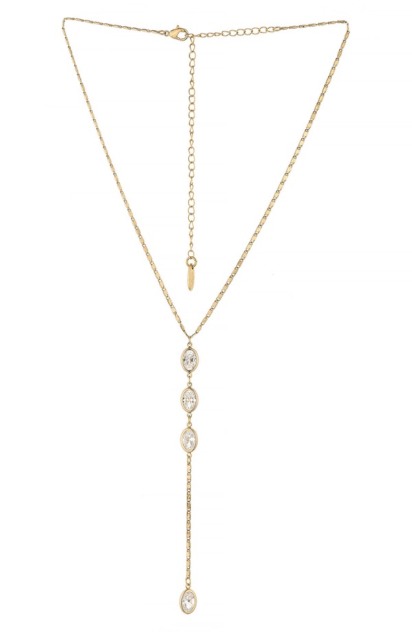 エティカ レディース アクセサリー ネックレス・チョーカー レース Ettika Cubic Zirconia Y-Necklace GOLD ゴールド|ReVida 店